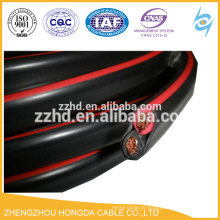 O PVC do fio de cobre de 2x6awg isolou o cabo da bateria de Twinflex da bainha do PVC para o carro